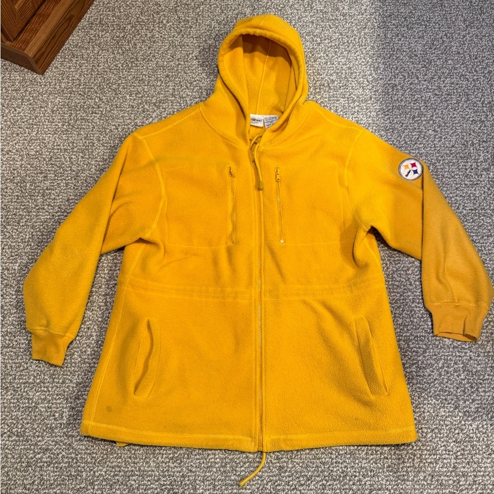 Vintage Pittsburgh Steelers NFL Fleece Full Zip Jacket